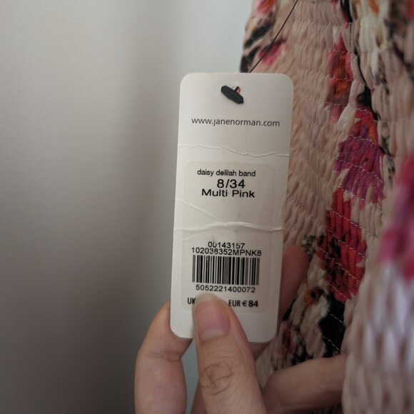 NWT Jane Norman Pink Floral Ball Long Maxi Gown Evening Gown US 4 UK 8 - Picture 3 of 3